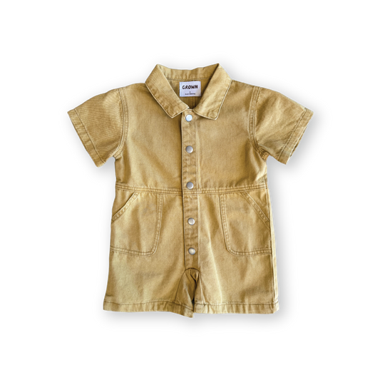 Summer Short Boilersuit - Mustard [GROWN] (25SS)