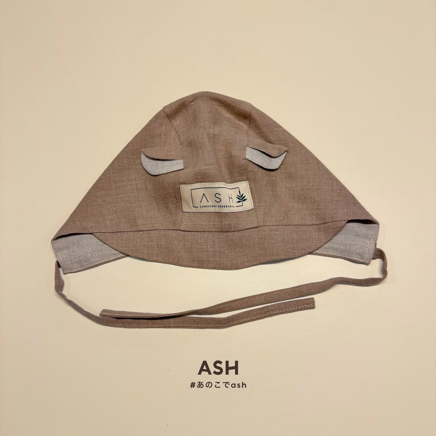 [ASH generation] bear bonnet (straight) / lavender
