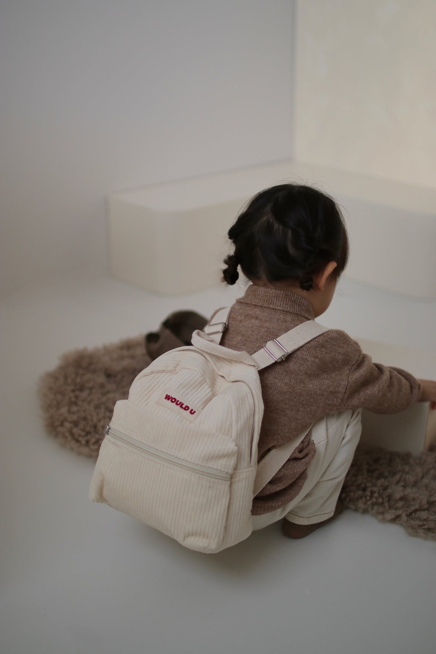【オーダー会】Wouldu Corduroy Back Pack - Cream [wouldU]【2025年11月下旬以降順次お届け予定】