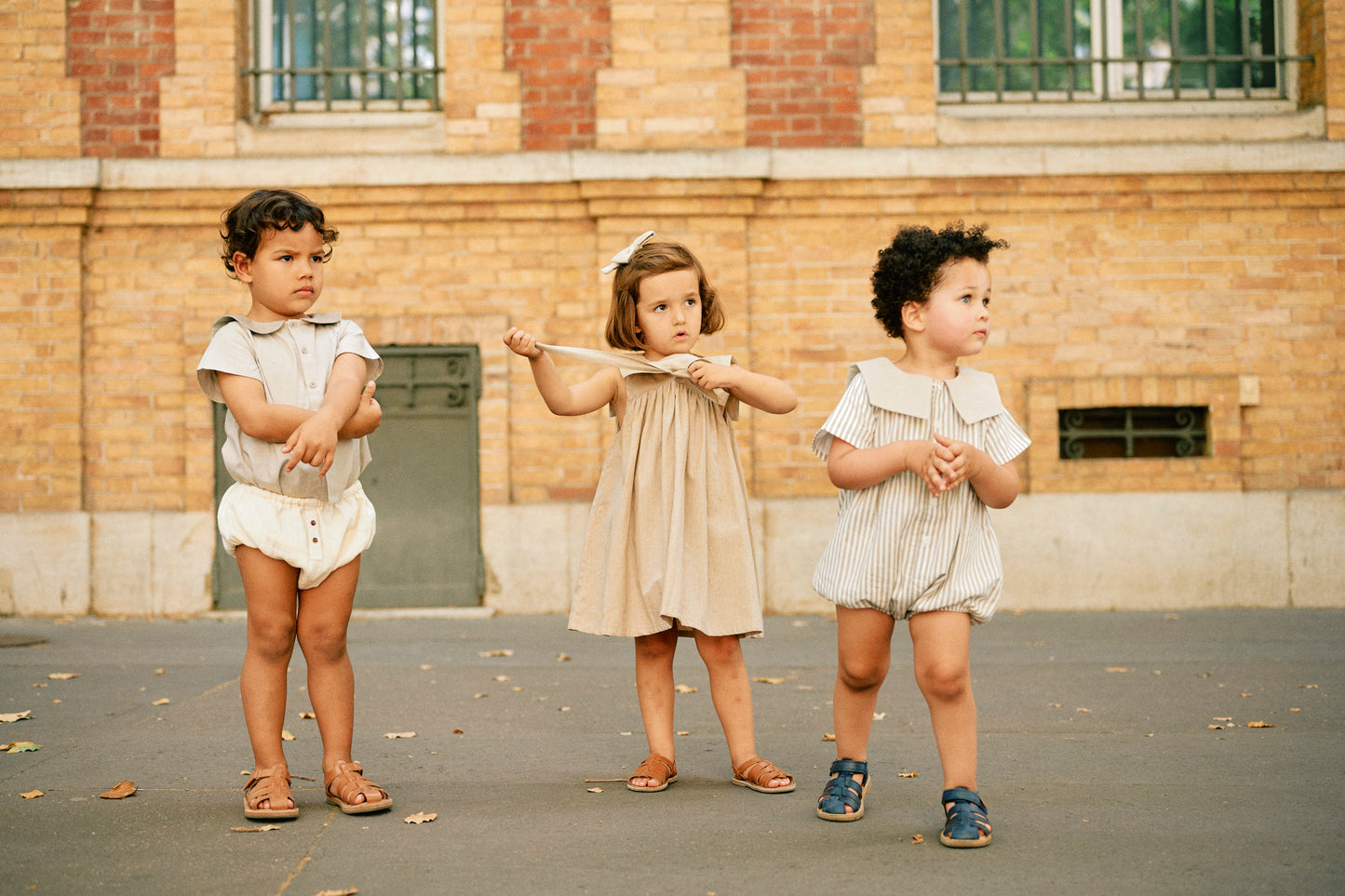 Bloomer CHAILLOT - chalk chevron [Maison Marelle](25SS DROP2)