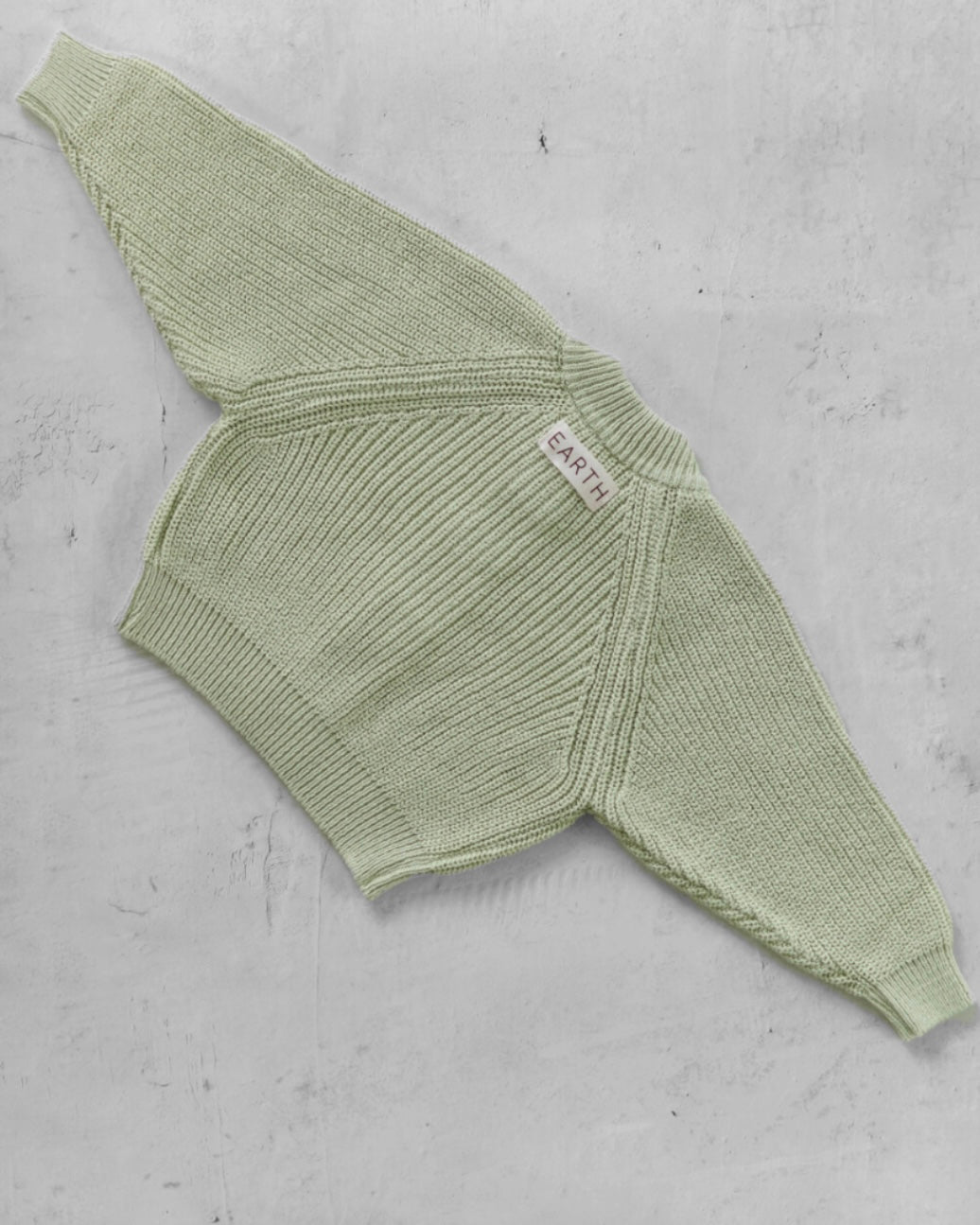 Knit cardigan - Light Olive [EARTH THE ARCHIVE] (26AW)
