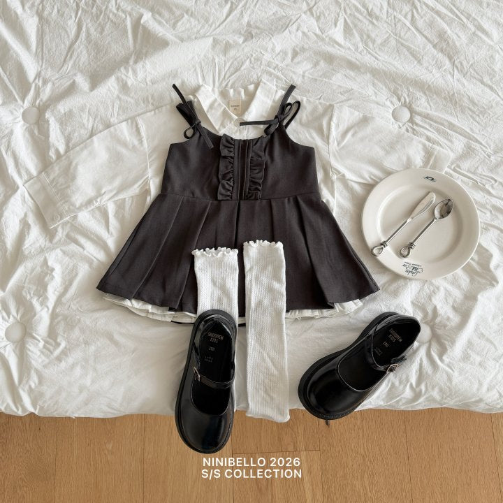 【予約販売】Vanilla cotton shirt [NINIBELLO] (26SS)【2026年2月下旬以降順次発送】