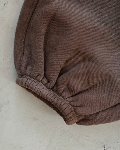 Organic French terry bottom - Brown Tie Dye [EARTH THE ARCHIVE] (26AW)