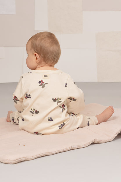 【予約販売】 BEN JUMPSUIT - ECRU / BLACKBERRIES [STUDIO BOHEME] (25AW) 【2025年9月中旬以降入荷予定】