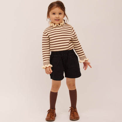 Knit T18 Frill - Brown