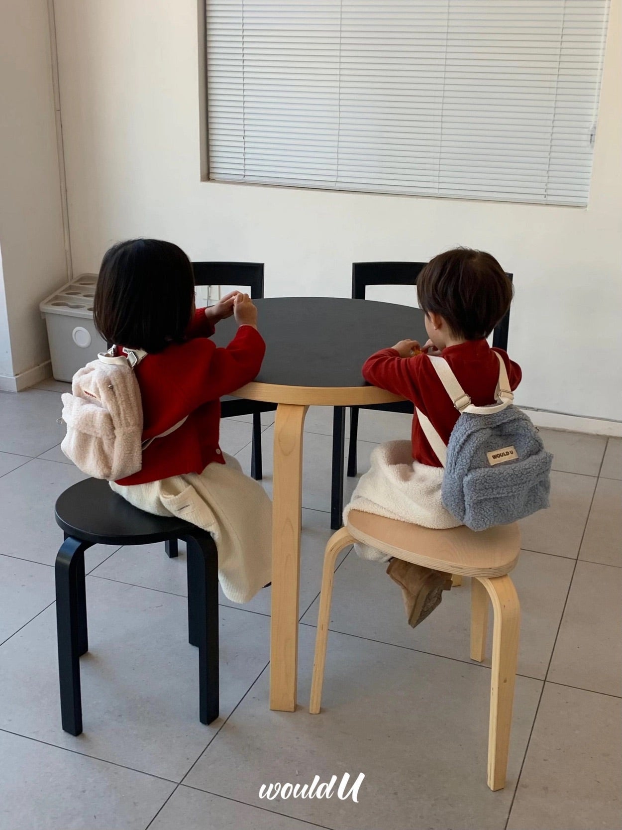 【オーダー会】Wouldu Teddy Back Pack - Cream Beige [wouldU]【2026年1月上旬以降順次お届け予定】