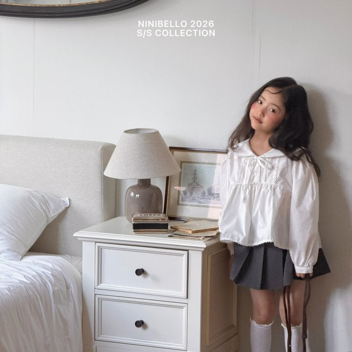 【予約販売】Little Princess Blouse [NINIBELLO] (26SS)【2026年2月下旬以降順次発送】