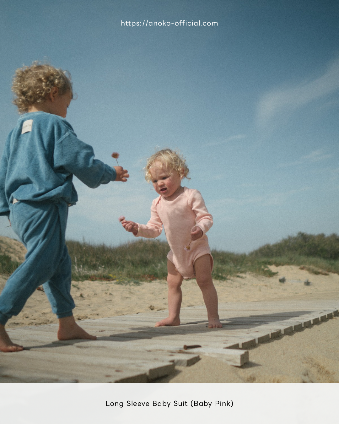 Longsleeve baby suit - Cotton Lavender [EARTH THE ARCHIVE] (26AW)
