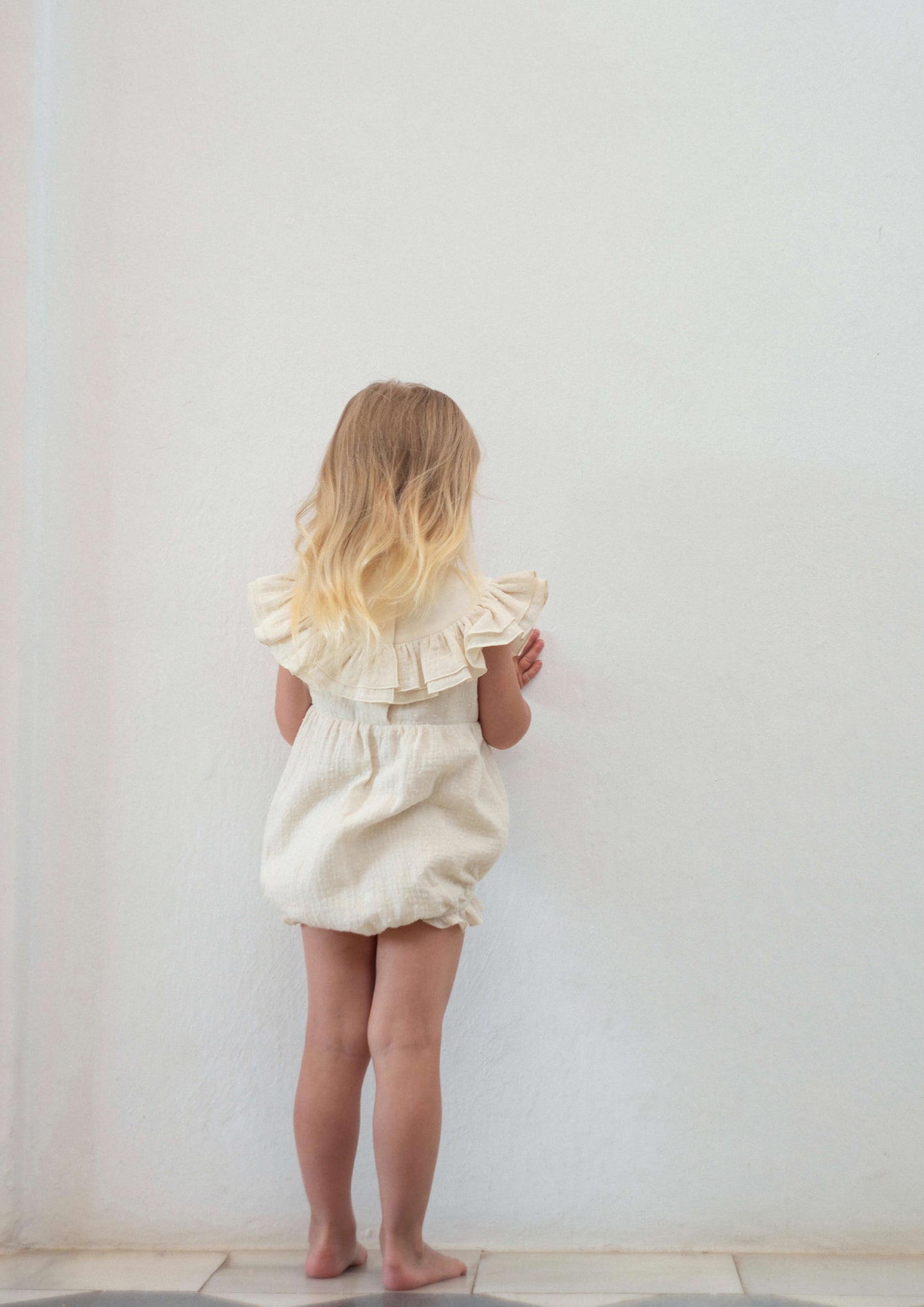 Frill Rompers - Off White [Popelin] (25SS)