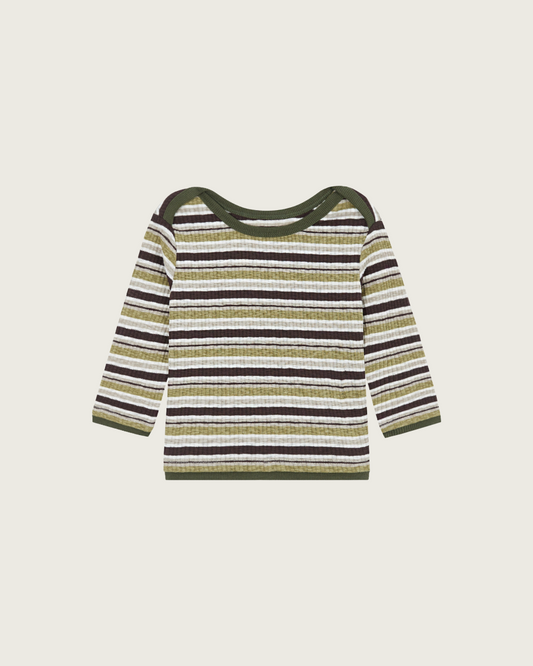 Forest ST Lip Neck T-Shirt - Khaki  [Doucement] (25AW)【2025年10月下旬以降お届け予定】