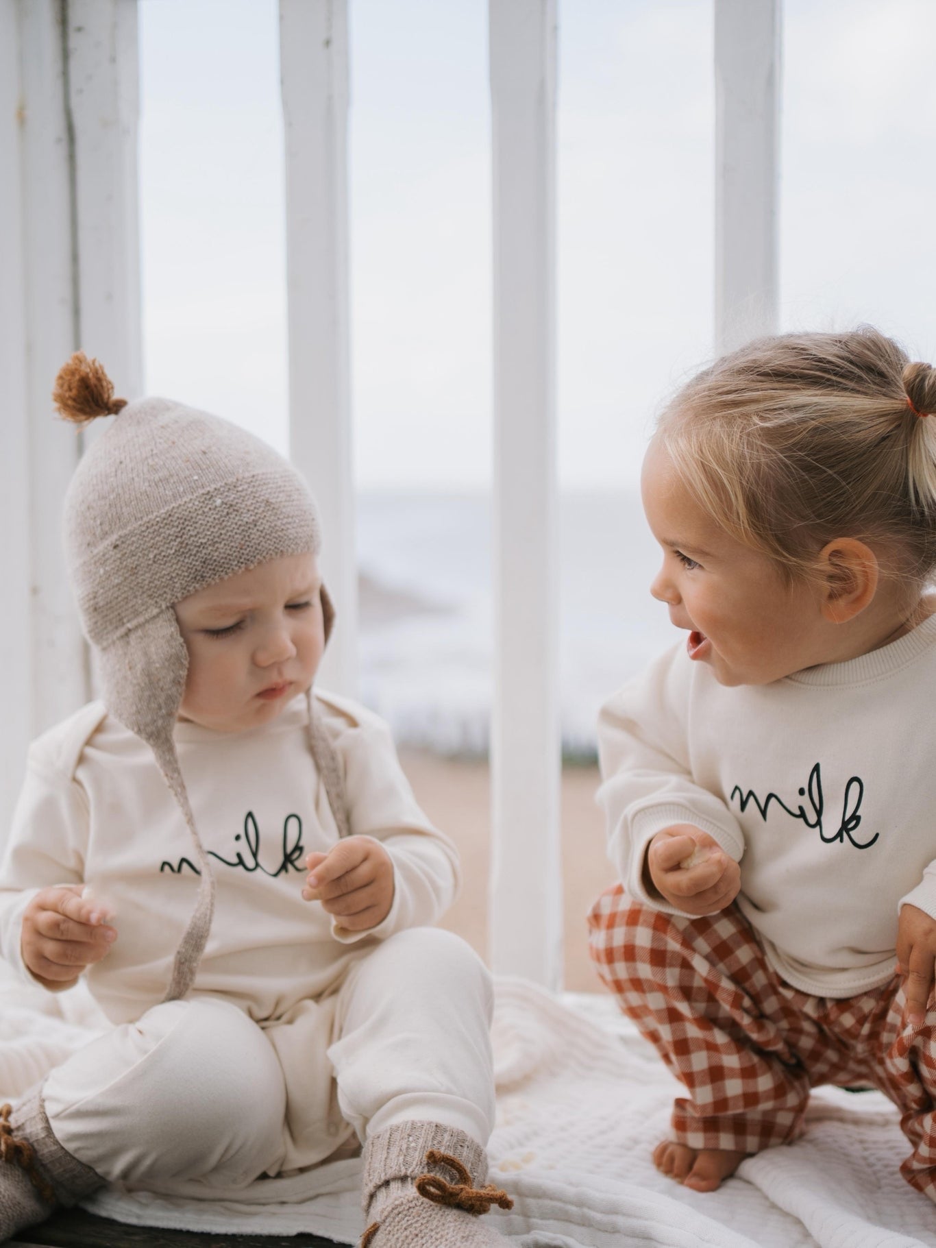 O~Z UNDYED MILK PLAYSUIT [organic zoo]