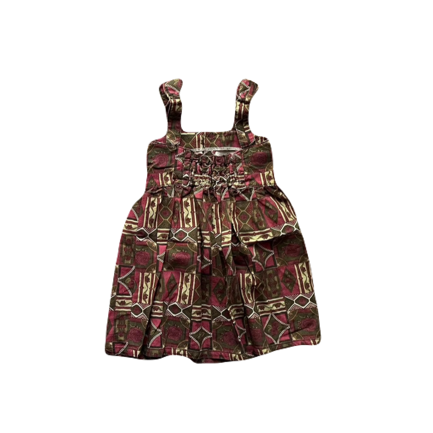 [&pal] tile pattern onepiece (green)