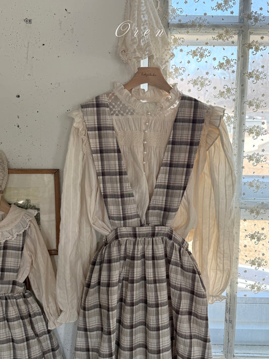 【予約商品】MOM-Ellis Mocking Blouse [Oren] (26SS)【2026年3月中旬以降順次発送】