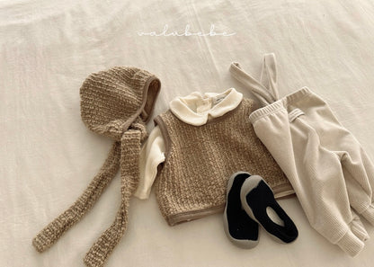 velour suspender pants