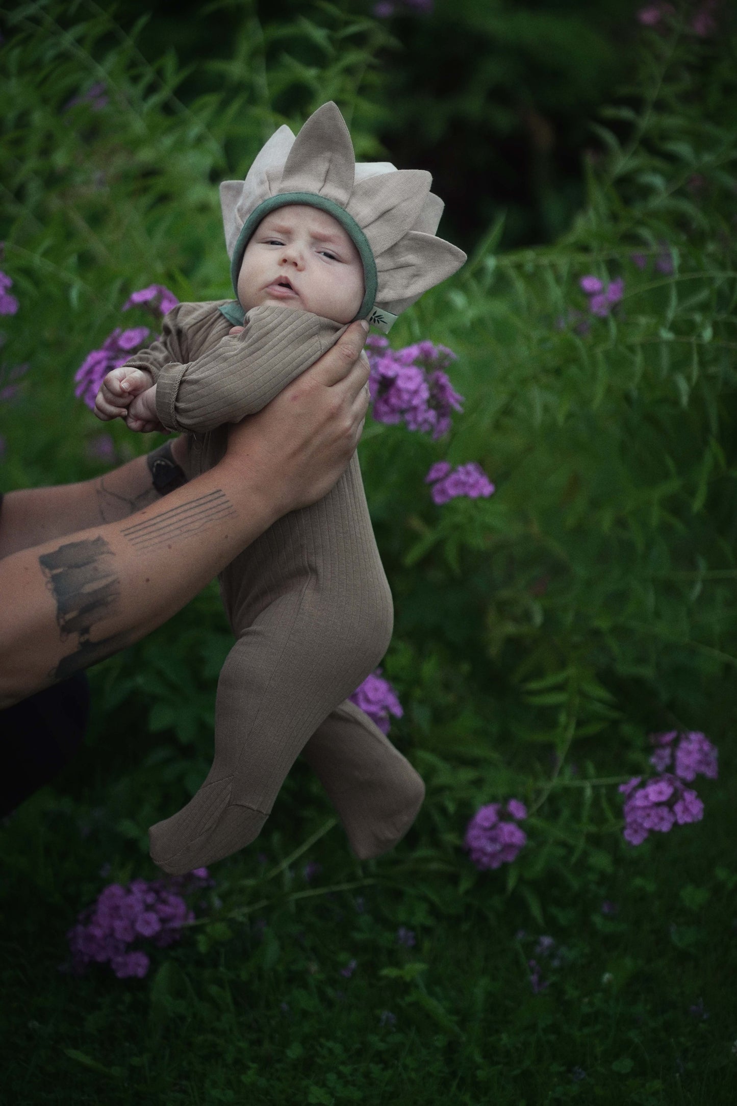 【オーダー会】'MAGNOLIA' LINEN FLOWER BONNET [SHOMKA] 【2026年4月中旬以降順次発送】