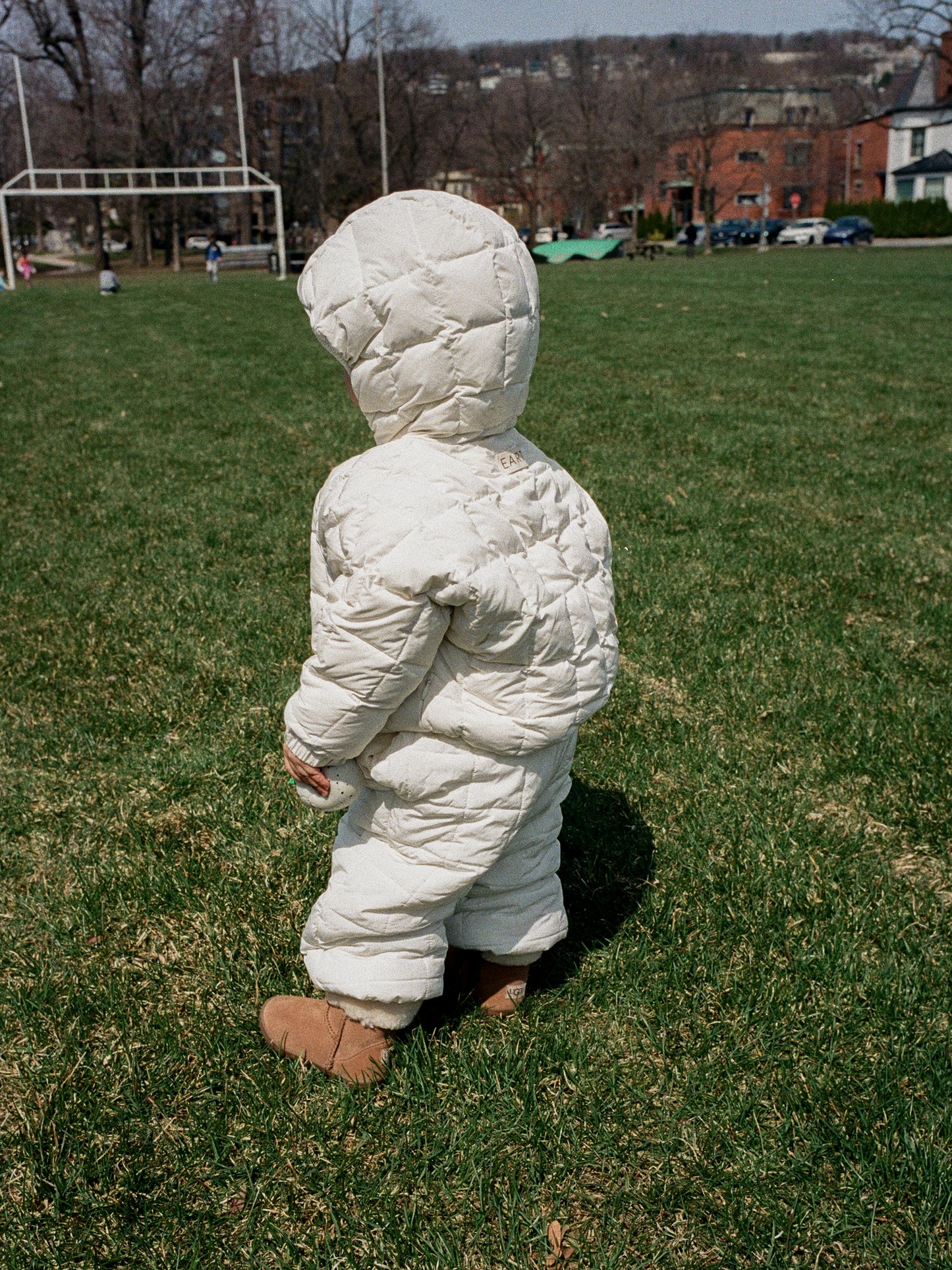 Lightweight padded jumpsuit - Light Olive [EARTH THE ARCHIVE] (26AW)