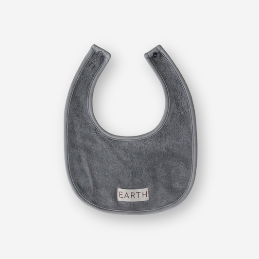 Organic Bib - Charcoal [EARTH THE ARCHIVE] (26AW)