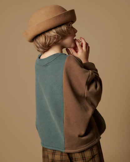 Adam Top - Tan / Bottle Green [HELLO LUPO] (25AW)