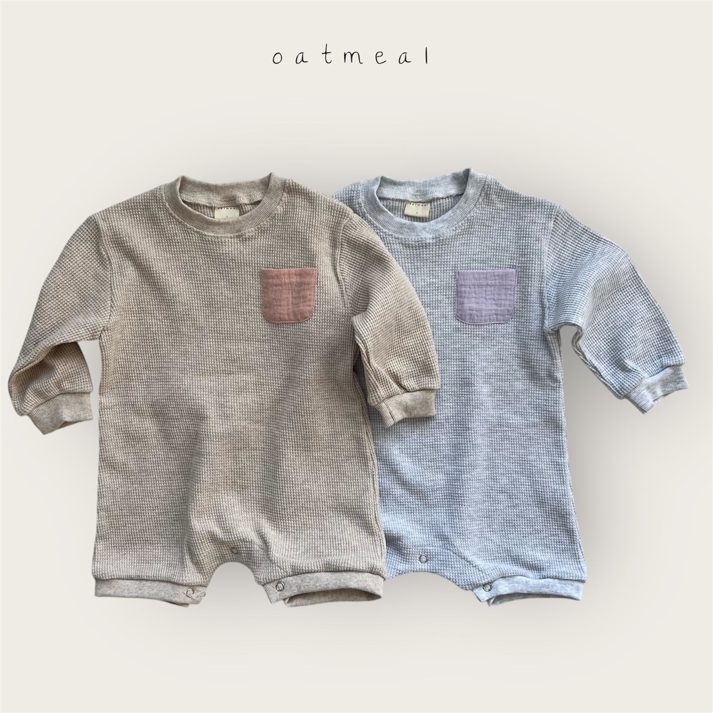 【予約商品】bebe-waffle suit [Oatmeal] (26SS)【2026年3月中旬以降順次発送】