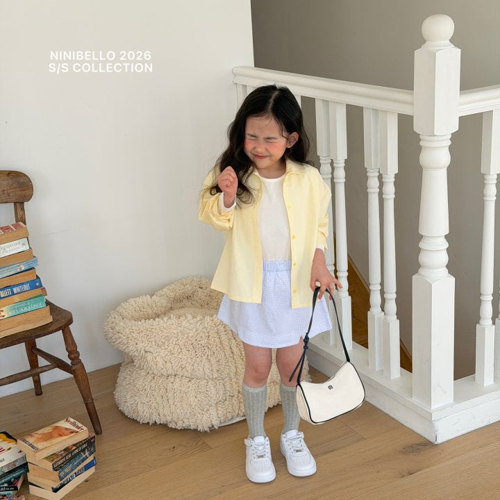 【予約販売】Sour check skirt [NINIBELLO] (26SS)【2026年2月下旬以降順次発送】