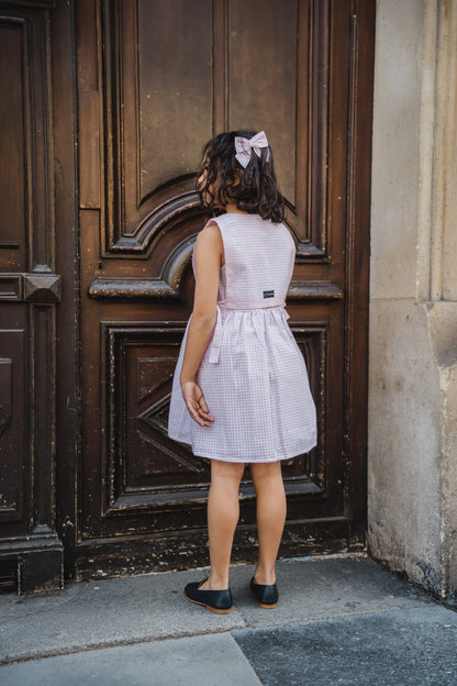 Dress JAURES - pink gingham [Maison Marelle] (26SS)