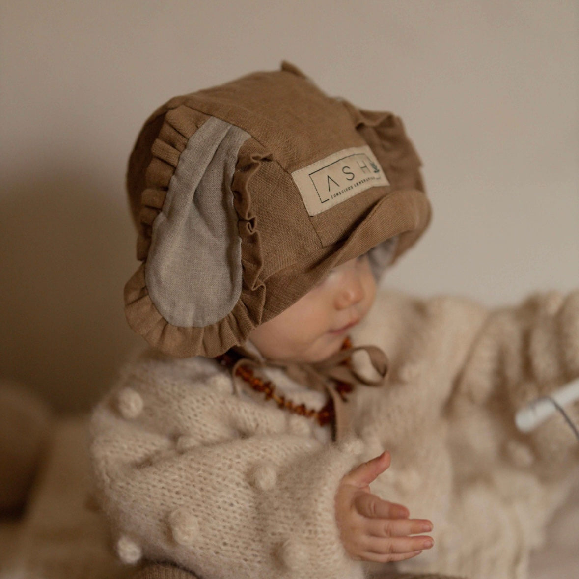 【オーダー会】'PUPPY' LINEN BONNET [SHOMKA] 【2026年4月中旬以降順次発送】