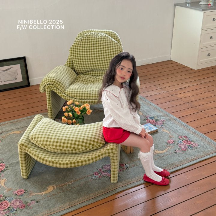 【予約販売】Spring pin coat blouse [NINIBELLO] (26SS)【2026年2月下旬以降順次発送】