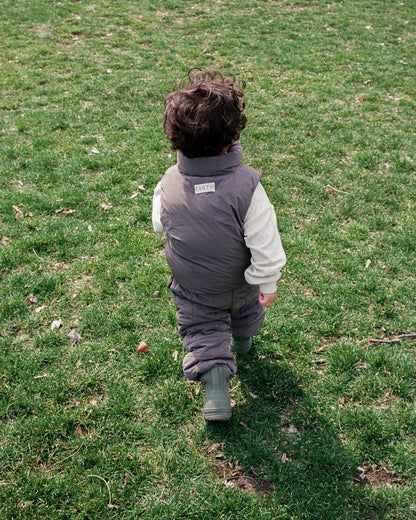 Padded vest - Brown [EARTH THE ARCHIVE] (26AW)