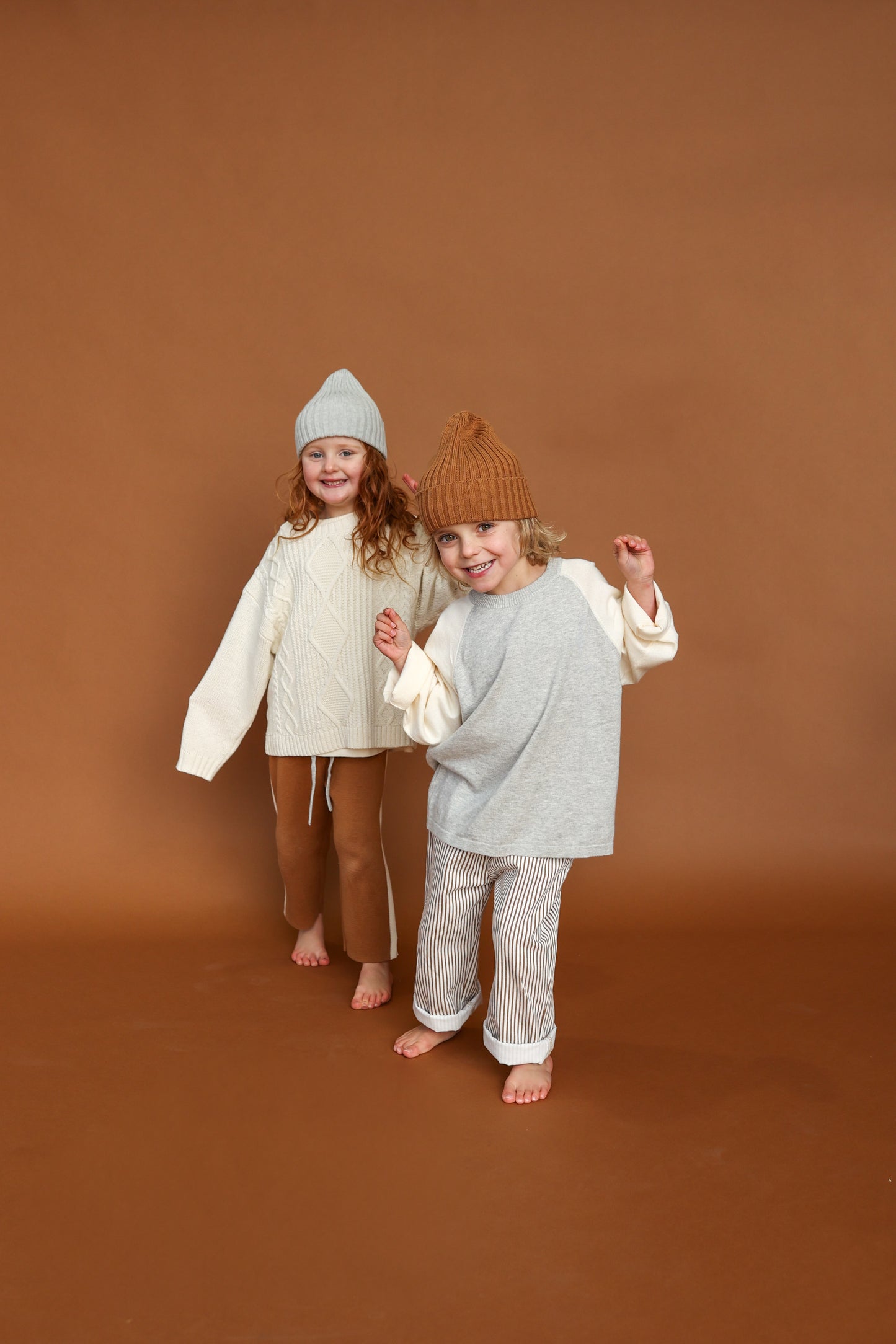 Ribbed Pixie Beanie - Grey Marle [GROWN](25KIDS CLUB)