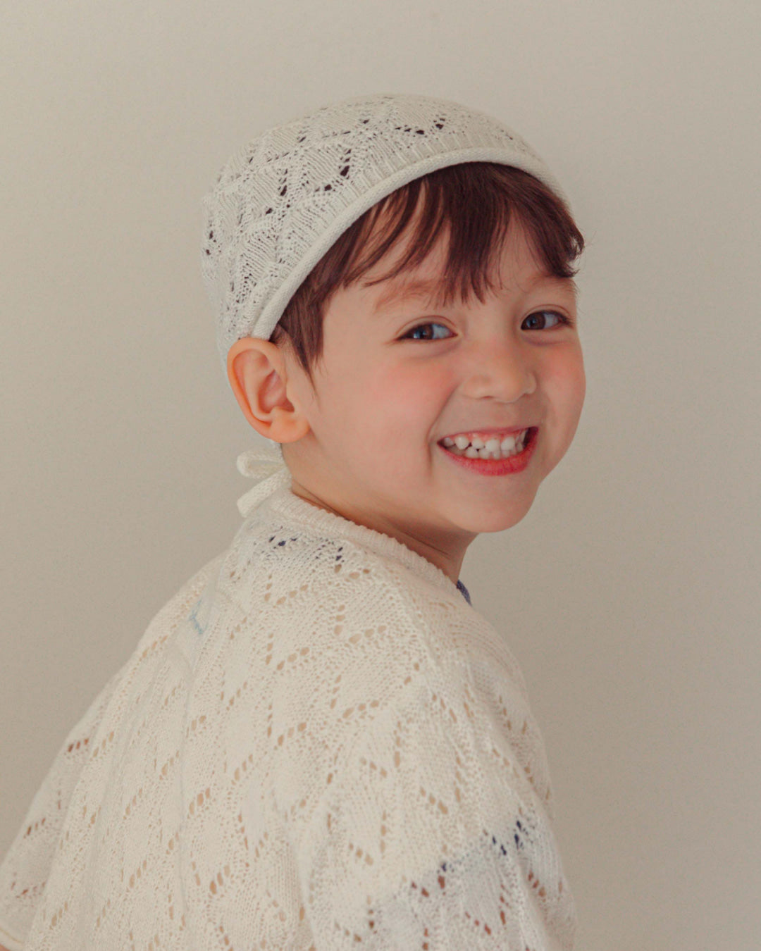 Leaf Breeze Beanie - Cream [Doucement] (26SS)