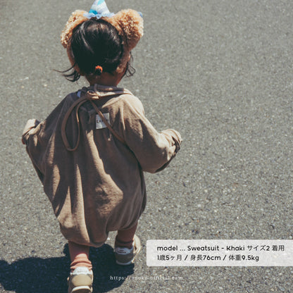 【26年11月オーダー会】 Baby Sweatsuit [EARTH THE ARCHIVE] (全5色) 【2026年3月上旬以降お届け予定】