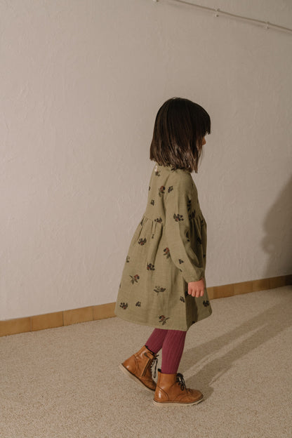 【予約販売】 VERMONT DRESS - GREEN ALOE  / BLACKBERRIES [STUDIO BOHEME] (25AW) 【2025年9月中旬以降入荷予定】