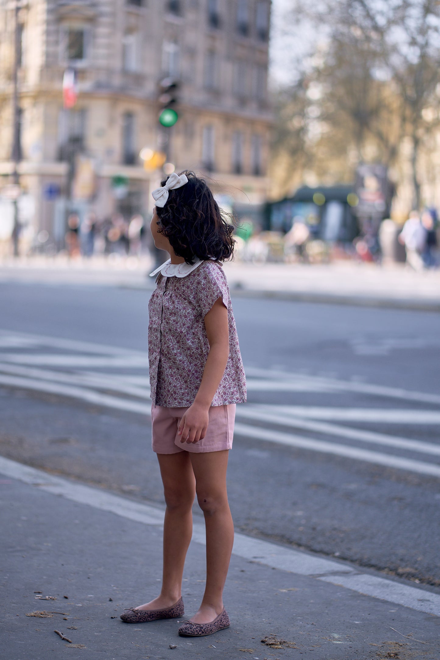 Blouse NOLLET - pink flowers [Maison Marelle] (26SS)