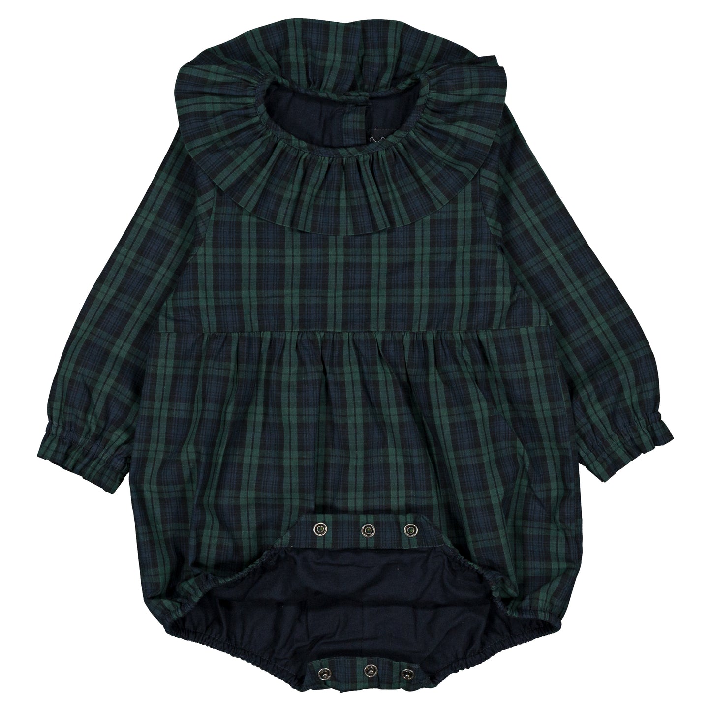 【オーダー会】 Romper DUPLEIX - tartan green& blue
 [Maison Marelle](25AW Drop1) 【2025年12月中旬以降発送予定】