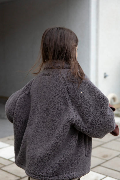 Teddy Zip Sweater - Anthracite [Façade](26AW)