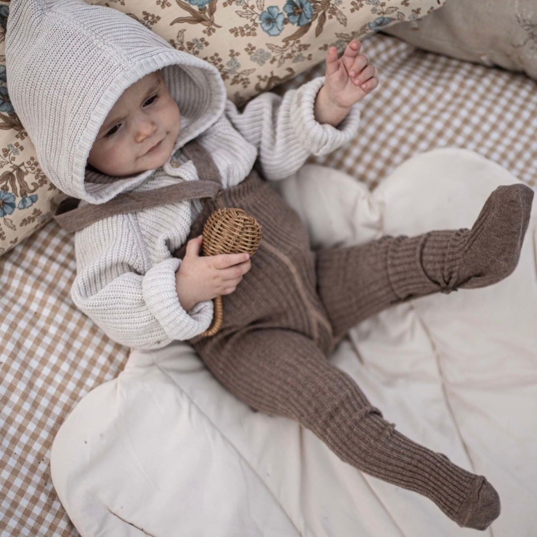Hippy Footed Tights With Braces - Cocoa Blend [SILLY Silas]