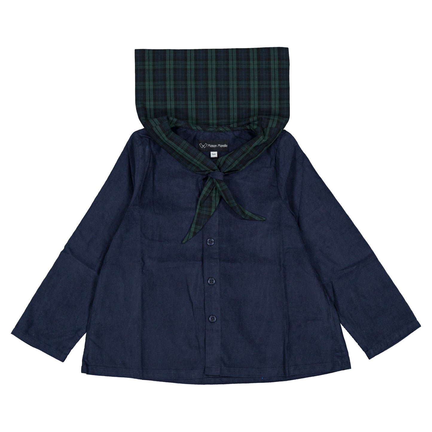 【オーダー会】 Shirt MONGE - velvet blue [Maison Marelle](25AW Drop1) 【2025年12月中旬以降発送予定】