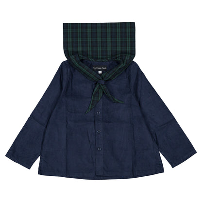 【オーダー会】 Shirt MONGE - velvet blue [Maison Marelle](25AW Drop1) 【2025年12月中旬以降発送予定】