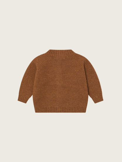 CHESTNUT WOOL CARDIGAN [organic zoo] (25AW)