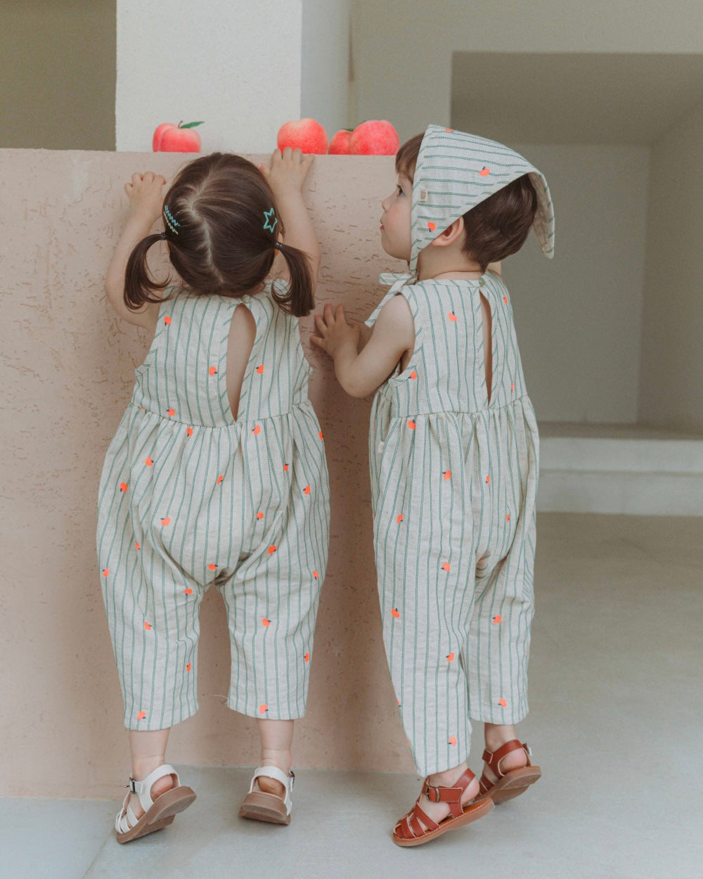 Peach Bloom Linen Suit  [Doucement] (25SS)