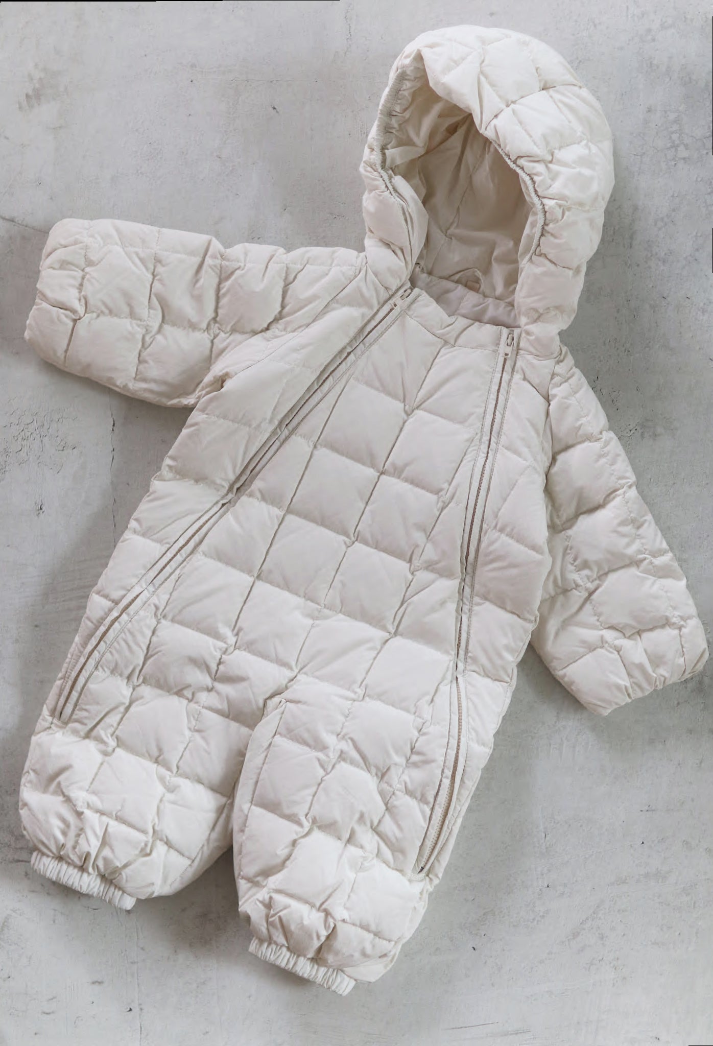 Lightweight padded jumpsuit - Cream [EARTH THE ARCHIVE] (26AW)