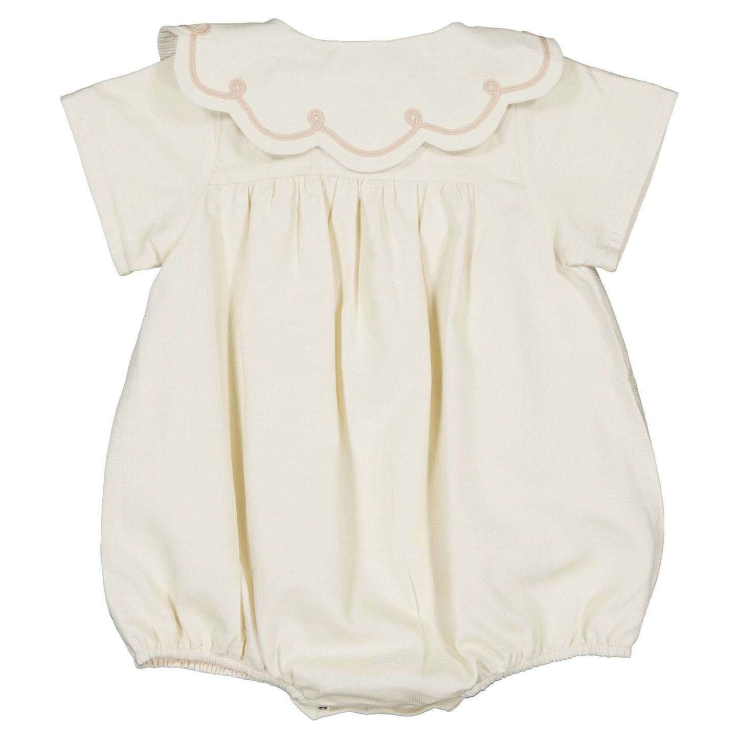 Romper CARNOT- linen short sleeves [Maison Marelle](25SS DROP2)