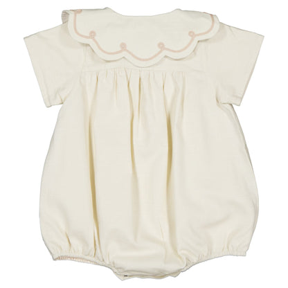 Romper CARNOT- linen short sleeves [Maison Marelle](25SS DROP2)