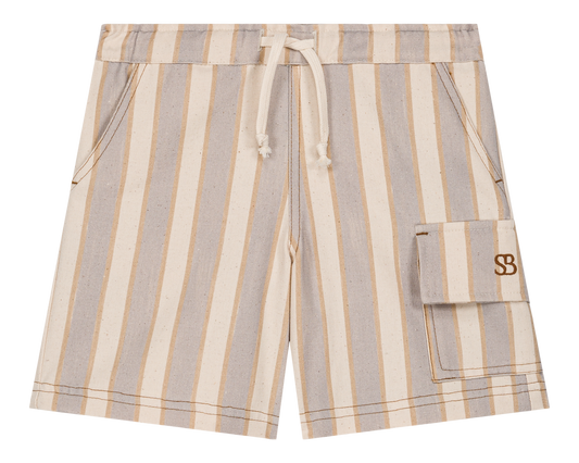 【予約商品】BERMUDA CARGO - BLUE / GOLD STRIPES [STUDIO BOHEME] (26SS)【2026年3月上旬以降順次発送】