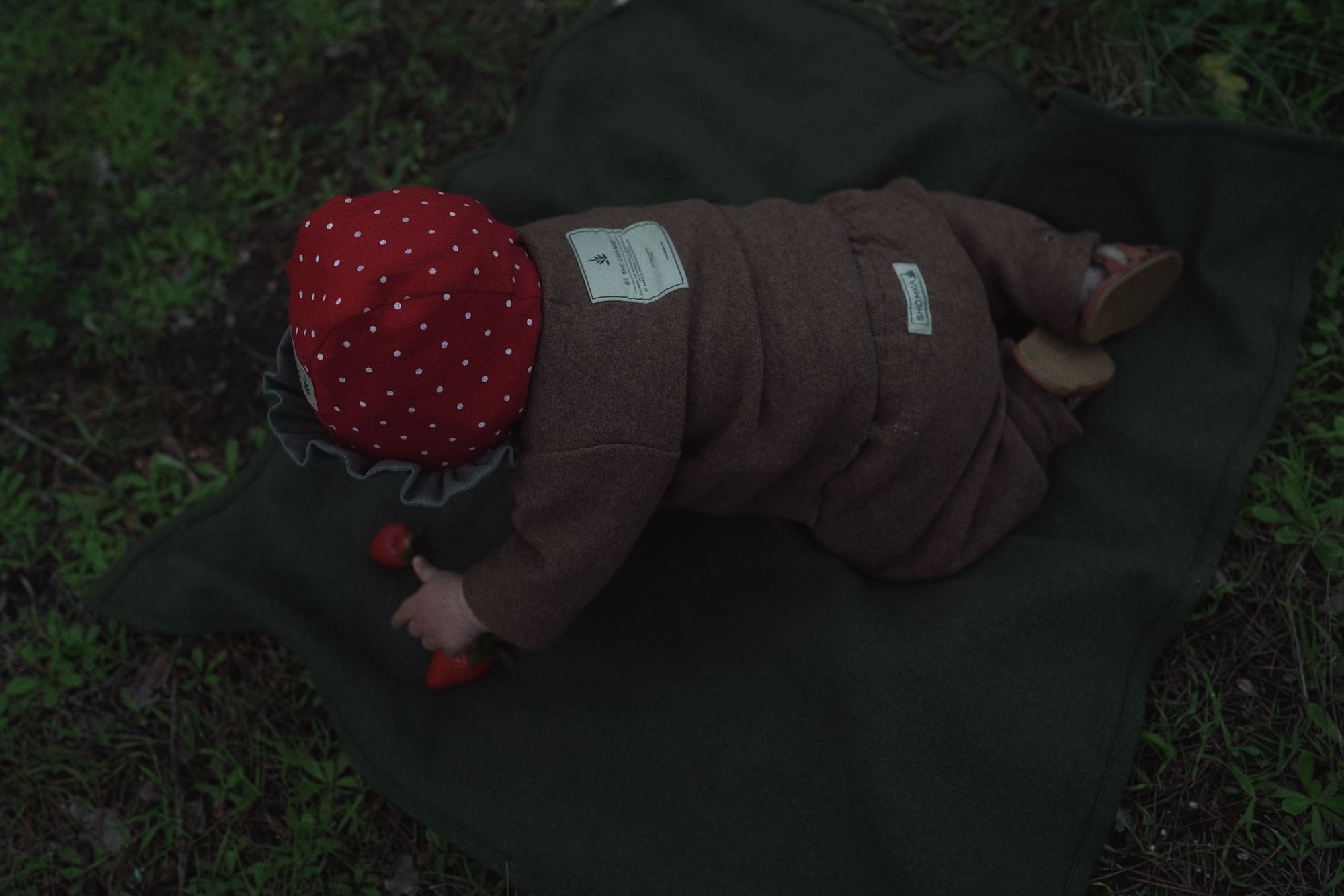 【オーダー会】'STRAWBERRY' LINEN FRUITS BONNET [SHOMKA] 【2026年5月下旬以降順次発送】