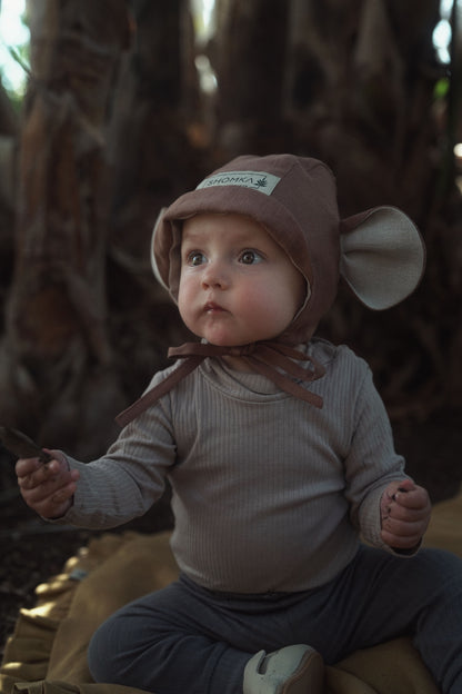 【オーダー会】'MONKEY' LINEN BONNET [SHOMKA] 【2026年4月中旬以降順次発送】