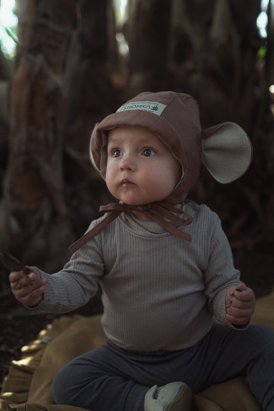 【オーダー会】'MONKEY' LINEN BONNET [SHOMKA] 【2026年4月中旬以降順次発送】