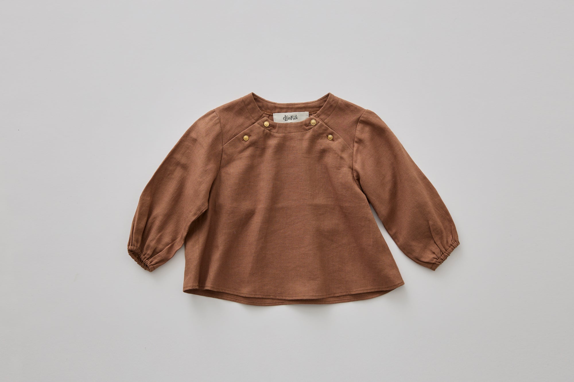 Baby Blouse - Brown [eLfinFolk ] (25AW•Drop1)