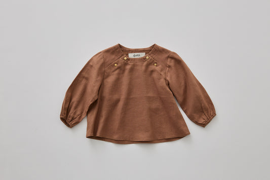 Baby Blouse - Brown [eLfinFolk / エルフィンフォルク] (25AW•Drop1)