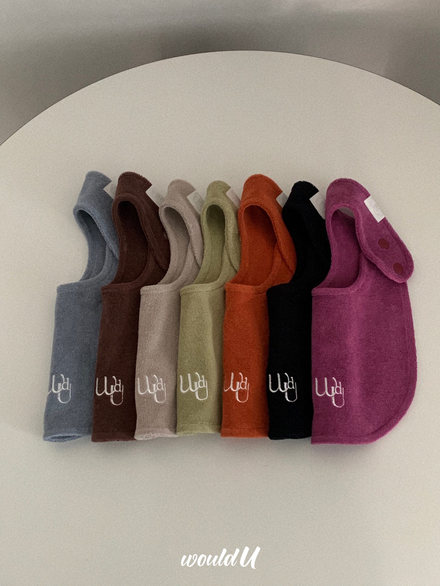 【オーダー会】cloud terry bibs [wouldU]【2025年11月下旬以降順次お届け予定】